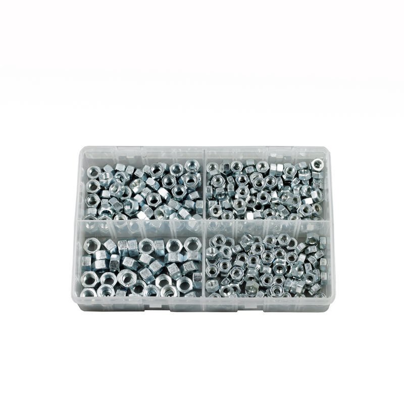 Steel Nuts,Assorted Box, pack of 300