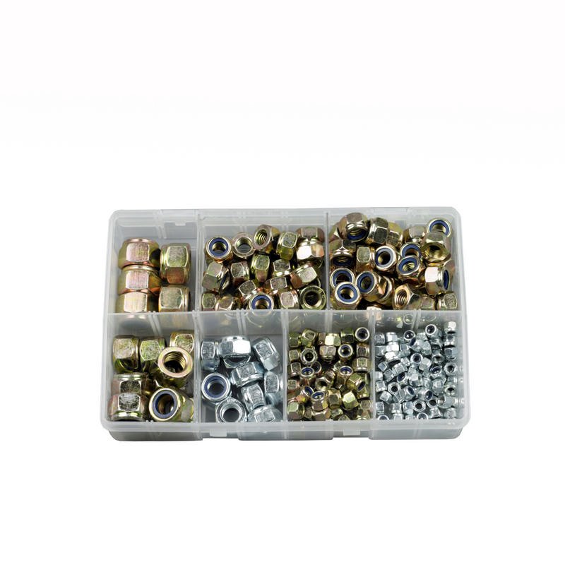 Nylon Insert Locking Nuts, Assorted Box, pack of 220