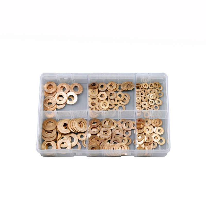 Copper Washers, Assorted Box, pack of 300