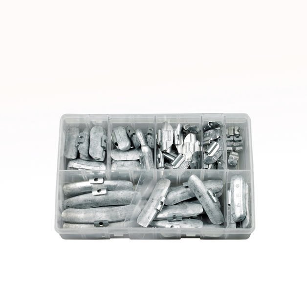 Coated Balance Weights, Assorted Box, pack of 60