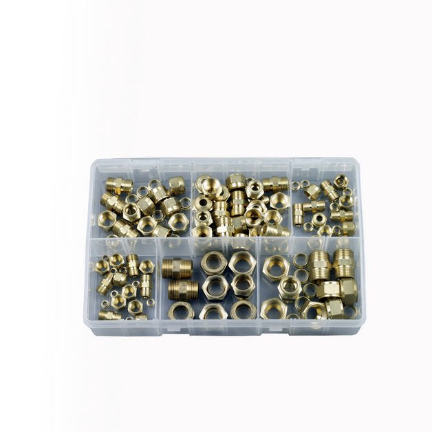 Brass Tube Couplings, Assorted Box, pack of 25