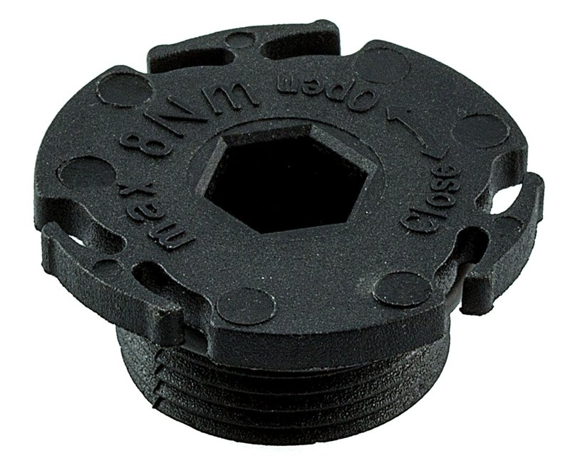 Sump Plug, Plastic, Length 12 mm, Pitch 1.5 mm, Thread Size M24, pack of 5