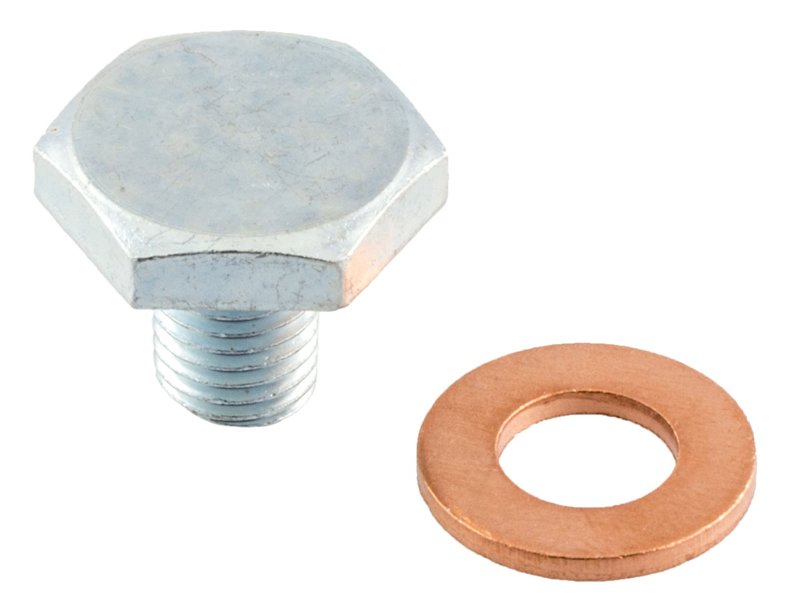 Sump Plug, Length 13 mm, Pitch 1.25 mm, Thread Size M10, Head Size 21 mm, pack of 2
