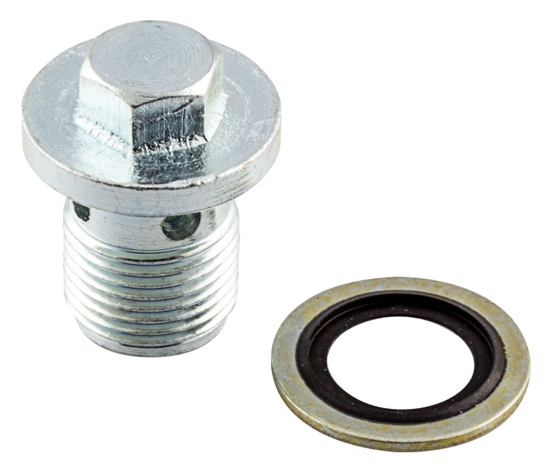 Sump Plug, Length 21 mm, Pitch 1.5 mm, Thread Size M18, Head Size 13 mm, pack of 2