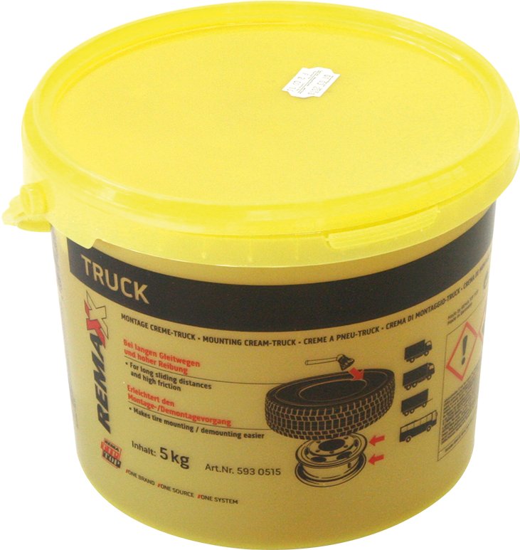 Mounting Cream Truck Tyre 5kg, 5 kg bucket