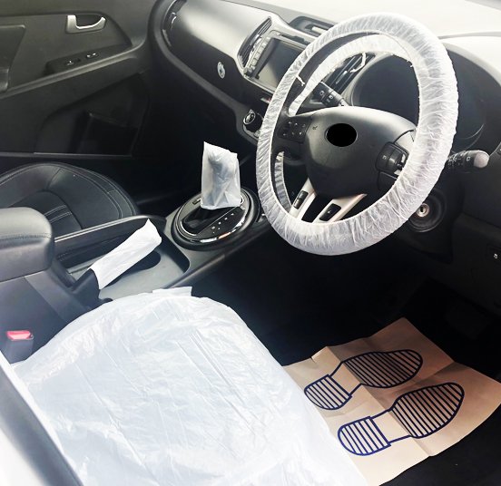 Vehicle Interior Protection Set, 5 piece kit, pack of 100