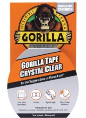 Gorilla Tape (Crystal Clear) 48Mmx8.2M, Clear, 48MM X 8.2M