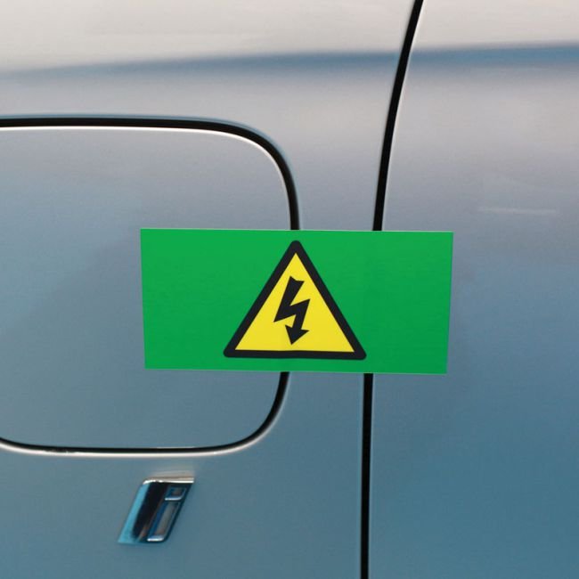 High Voltage Reusable Stickers, pack of 12
