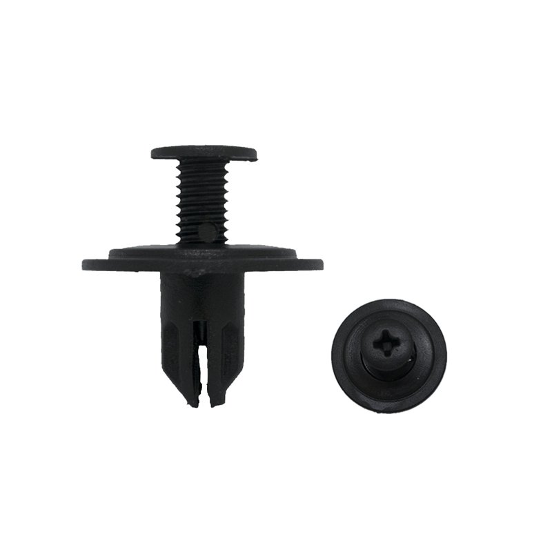 Screw Type Push Rivets, Panel Thickness 2.9 - 4.8 mm, Under Head Height 10.1 mm, Head Size 17.6 mm, Panel Hole 6.2 - 7.1 mm, pack of 25