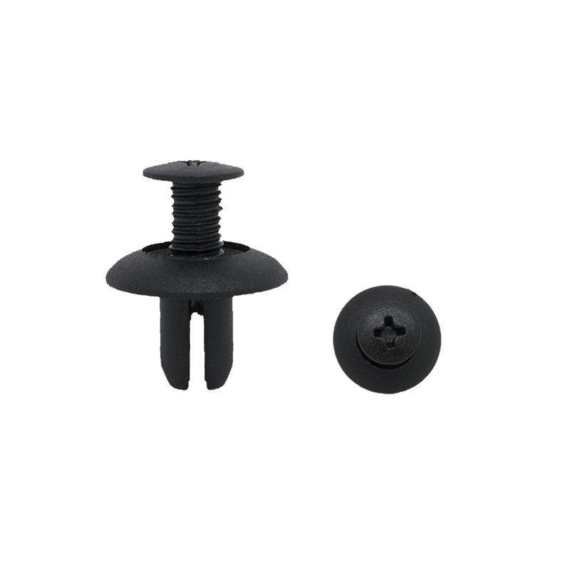 Screw Type Push Rivets, Panel Thickness 1.0 - 5.2 mm, Under Head Height 10.2 mm, Head Size 17.1 mm, Panel Hole 7.2 - 9.2 mm, pack of 25