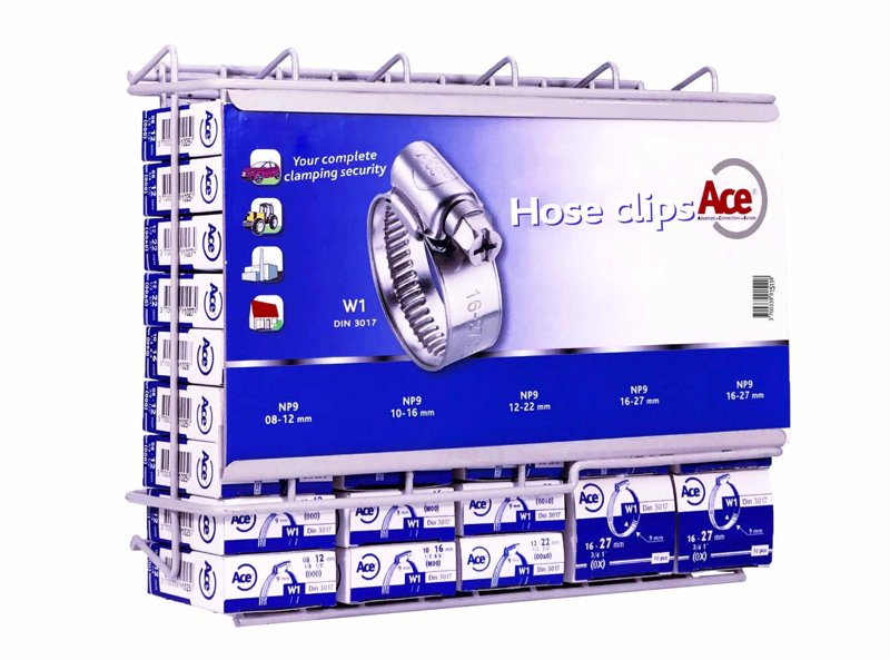 ACE Gravity Fed Hose Clip Dispenser