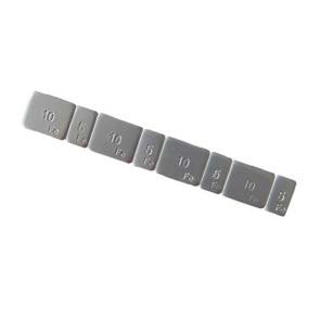 Adhesive Balance Weights - Steel, Black, 15 x 4.8, pack of 50
