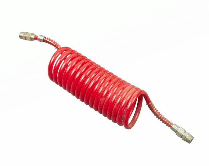 Air Brake Coils, Yellow, Thread Size M22, Work Length 4.88 m, Service