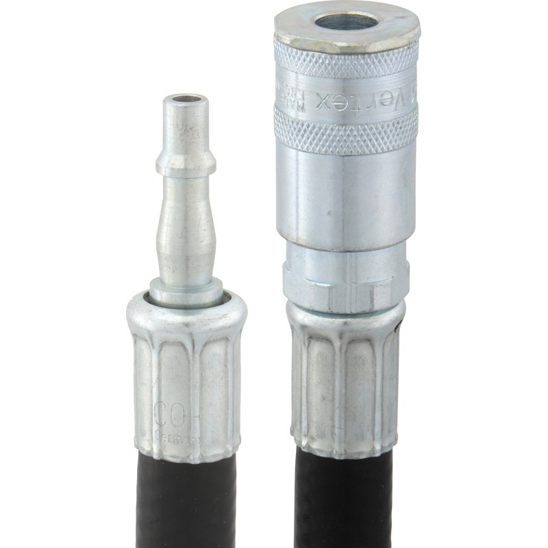 Air Tool Hose & Vertex Coupling, Length 10 m