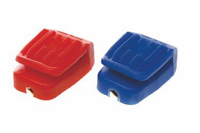 Battery Clamps, Red & Blue