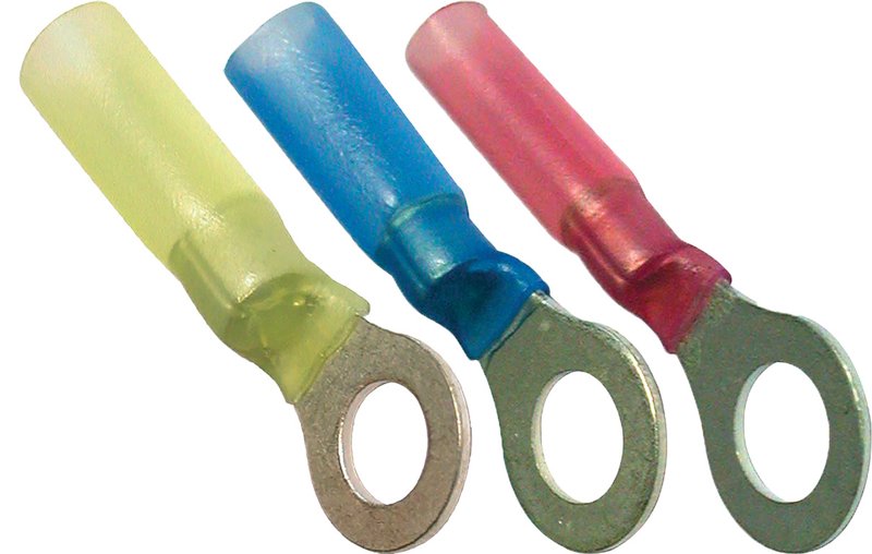 Heat Shrink Terminals (Adhesive Lined), Red, 6.0 mm, pack of 25