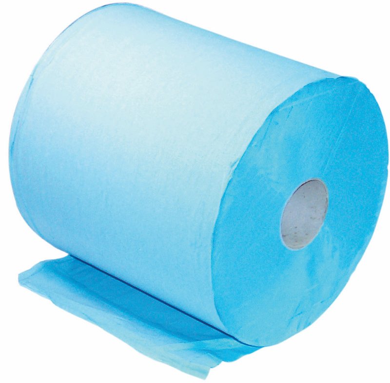 Blue Paper Roll, 280 mm x 400 m, pack of 2