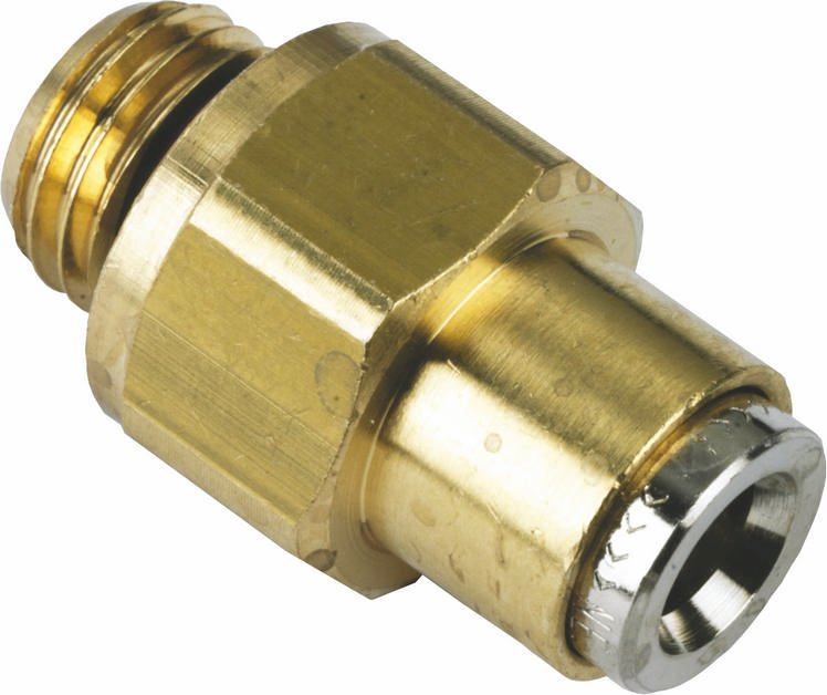 Brass Straight Studs, Thread Size M14 x 1.5, Hose OD 12 mm, pack of 3