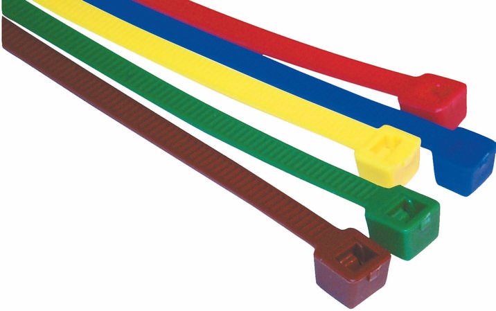 Cable Ties - Coloured, Brown, Width 4.8 mm, Length 200 mm, pack of 200
