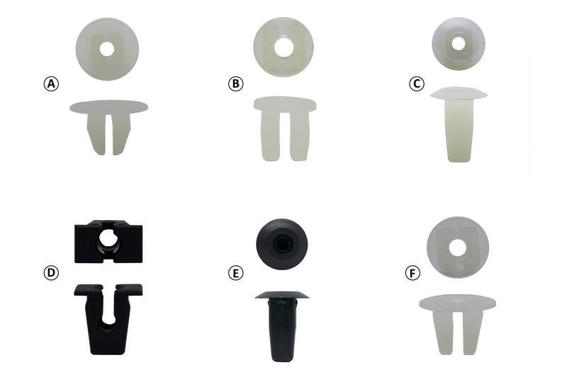 Captive Nuts, Screw Size No. 8 - 10, Panel Thickness 1.2 - 1.6 mm, Panel Hole 7.9 x 7.9 mm, Head Thickness 1.8 mm, pack of 25