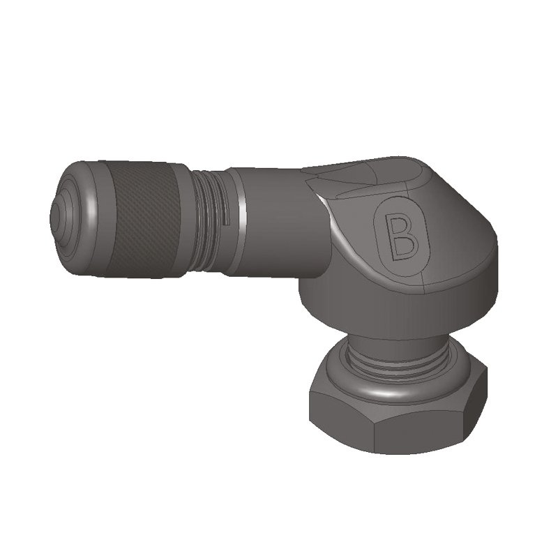 Motorcycle Clamp-In Valve Black, Black, Hole Size 11.3 mm, pack of 5