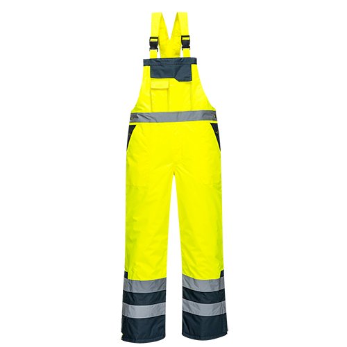 Contrast Bib & Brace, Yellow, XL
