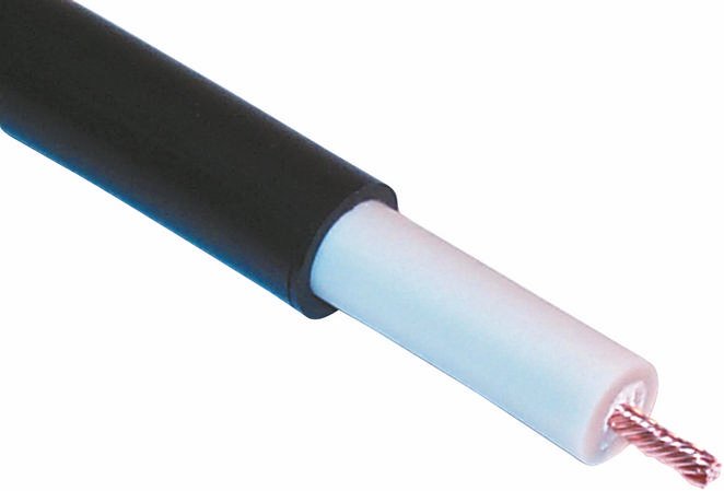Copper HT Cable, Black, Length 30 m