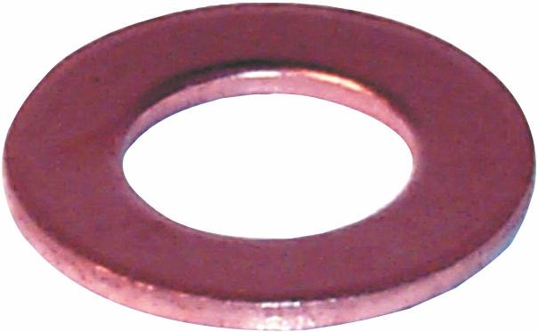 Copper Washers, Depth 1 mm, Inner Diameter 6 mm, Outer Diameter 10 mm, Washer Type Fuel injection washer, pack of 100