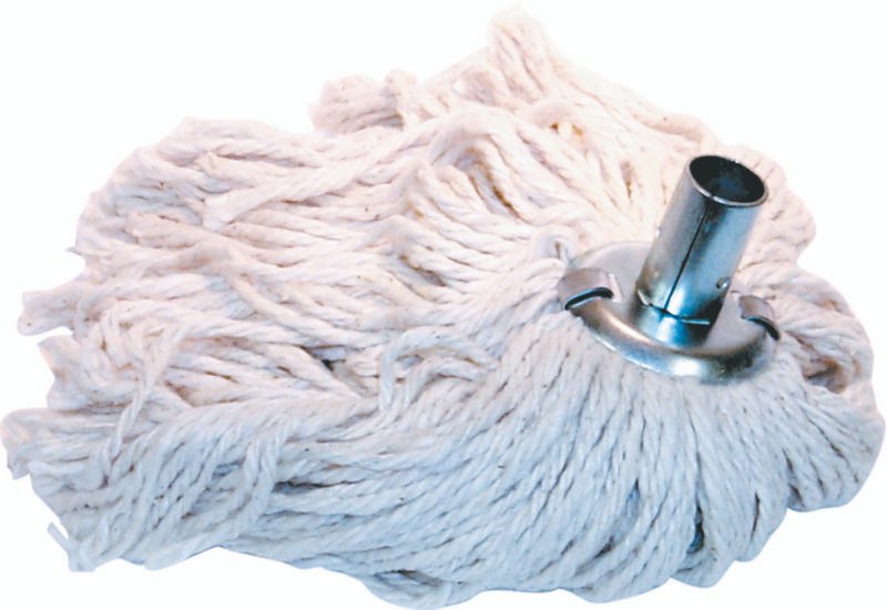 Cotton Mop Heads, Hole Size 15/16", pack of 3