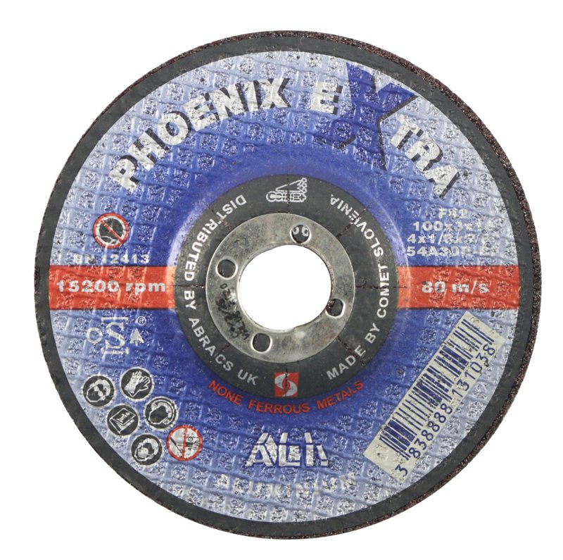 Metal Cutting Discs, Diameter 115 mm (4.1/2"), Thickness 1 mm, pack of 5