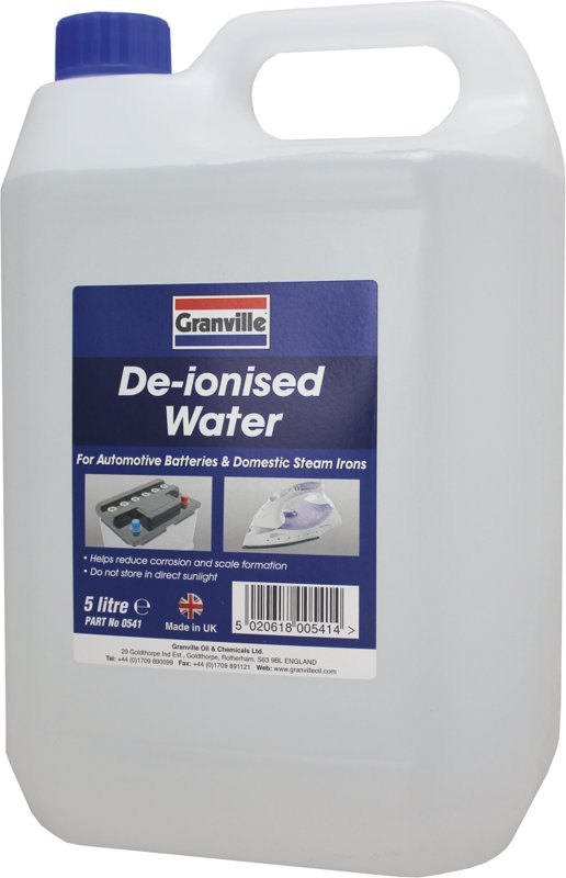 De-Ionised Water, 5 L