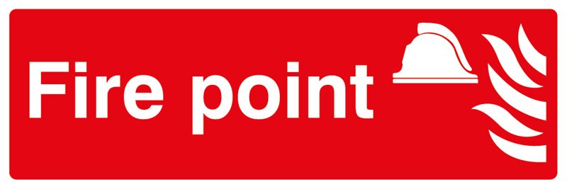 Fire Point, 120 mm x 360 mm (4.7" x 14.2"), Adhesive