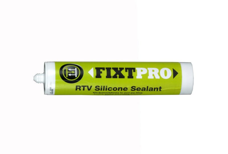 FIXT RTV Silicone Sealant, 300 ml Cartridges, Black, pack of 3