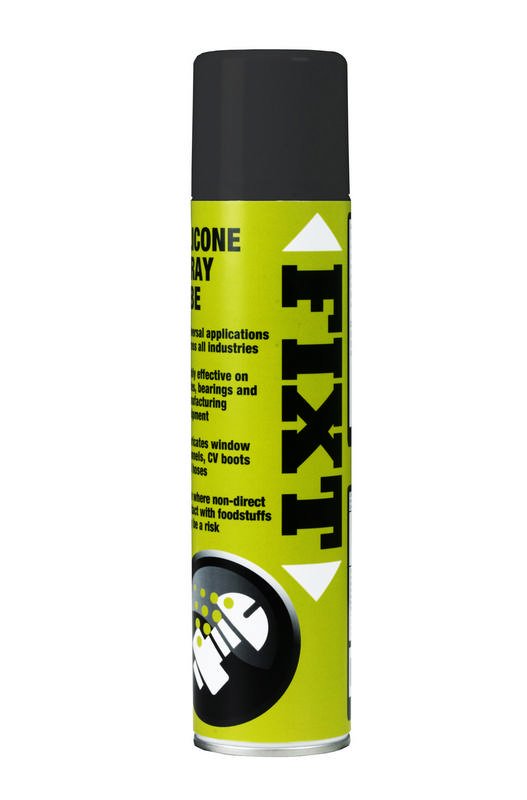 FIXT Silicone Spray Lubricant, 400 ml Aerosols, pack of 6