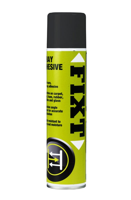 FIXT Spray Adhesive, 400 ml Aerosols, pack of 6