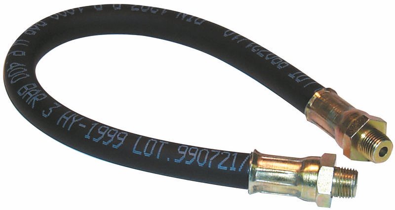 Flexible Rubber Hoses, Length 450 mm (18"), Thread Size 1/8" BSP / Gas, pack of 3
