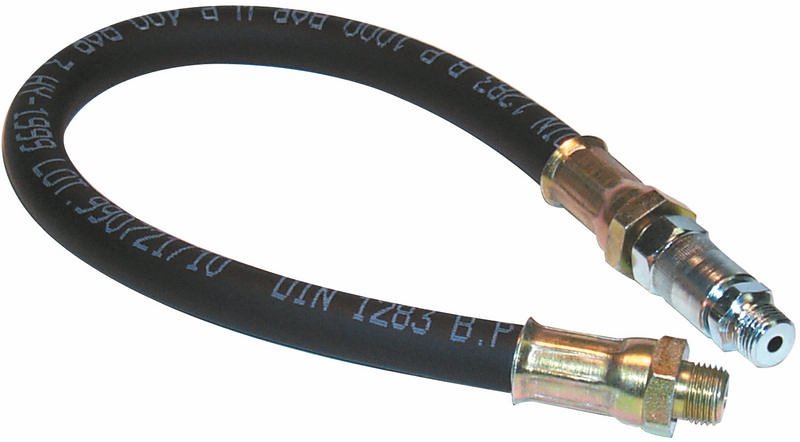 Flexible Rubber Hoses, Length 450 mm (18"), Thread Size 1/8" BSP / Gas, pack of 2