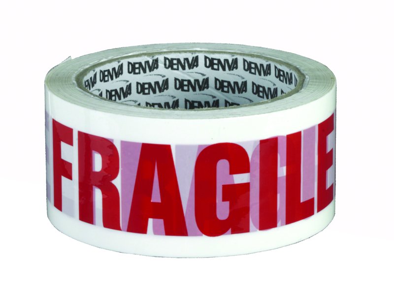 Fragile Tape, 48 mm x 66 m, pack of 6