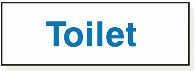 Toilet, Adhesive, 120 mm x 360 mm (4.7" x 14.2")