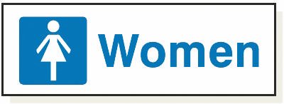 Women, Adhesive, 120 mm x 360 mm (4.7" x 14.2")