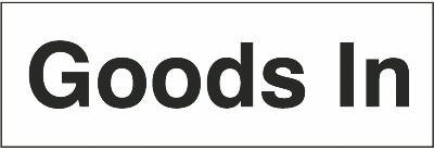 Goods In, 120 mm x 360 mm (4.7" x 14.2"), Foamex