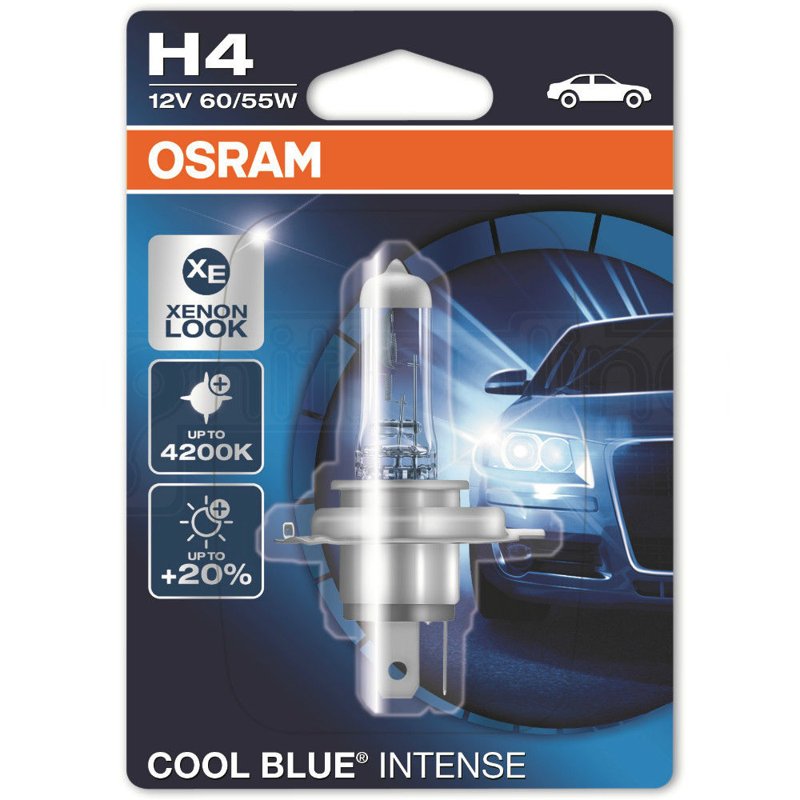 Osram Cool Blue® Intense, Voltage 12v, Wattage 60 / 55w, pack of 2