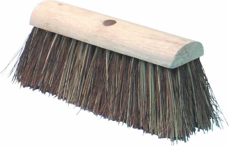 Heavy Duty Stiff Bass Yard Brush Heads, Width 300 mm (12"), Hole Size 1 1/8", pack of 2