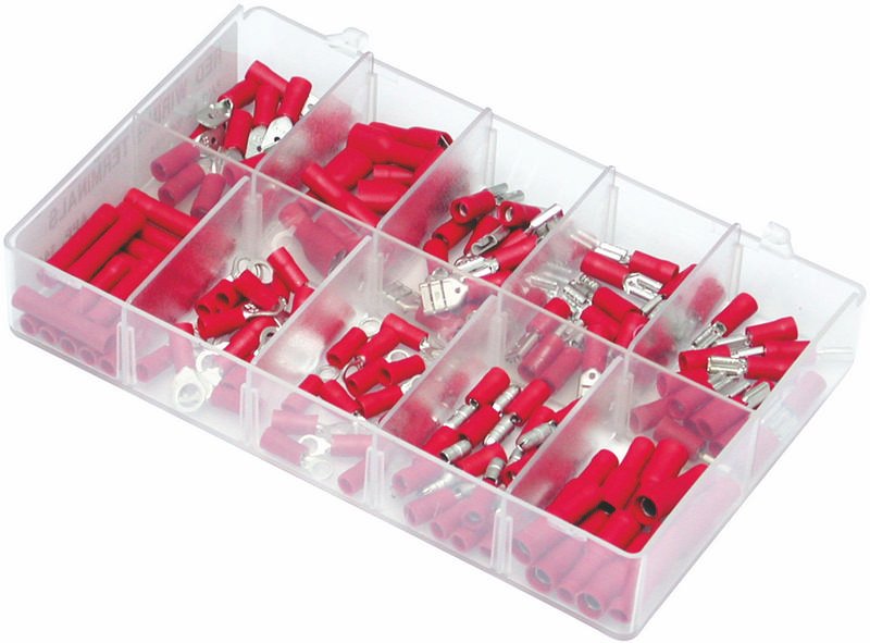 Insulated Terminals, Assorted Box, pack of 140