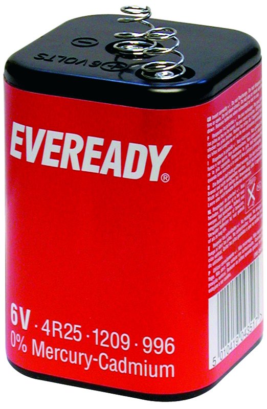 Lantern Batteries, 996 (4R25 / 1209), Voltage 6v, pack of 12