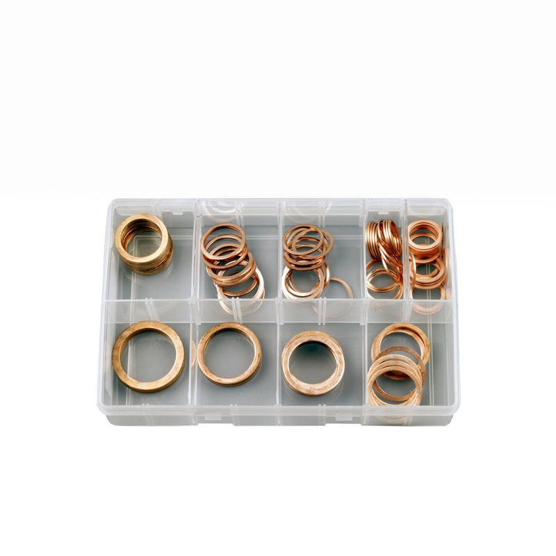 Large Copper Washers, Assorted Box, pack of 90