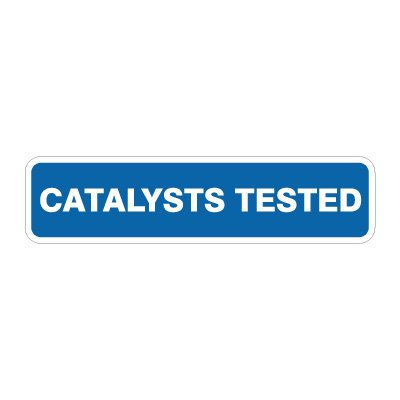 Catalysts Tested, Foamex, 150 mm x 600 mm (5.9" x 23.6")