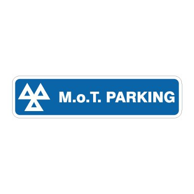 MOT Parking, Foamex, 150 mm x 600 mm (5.9" x 23.6")