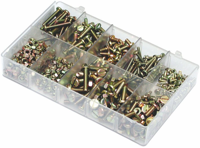 Machine Screws & Nuts, Assorted Box, pack of 235