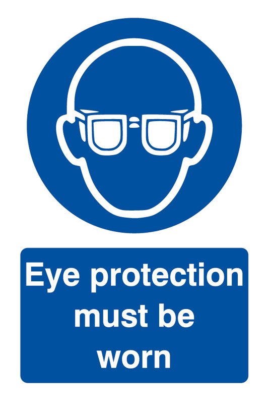 Eye Protection, 240 mm x 360 mm (9.4" x 14.2"), Foamex